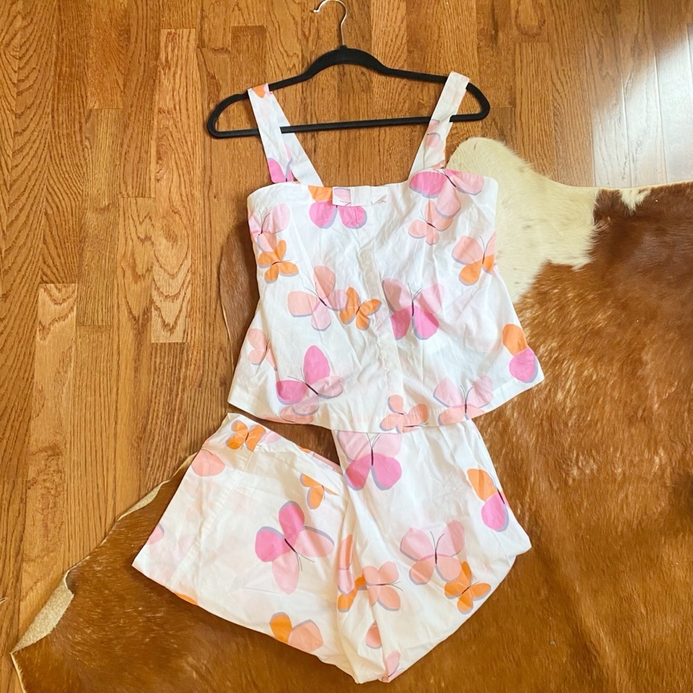 NWT Kate Spade Butterfly Pajama Set